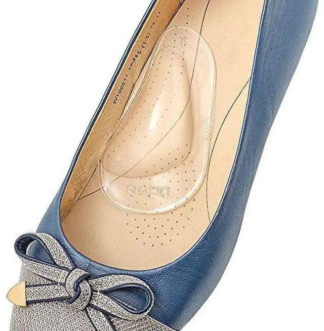 Main image of Arch Support Shoe Insoles for Flat Feet, Gel Arch Inserts for Plantar Fasciitis, Adhesive Arch Pad for Relieve Pressure and Feet Pain (Clear - 2 Pairs, 2 Count (Pack of 1))