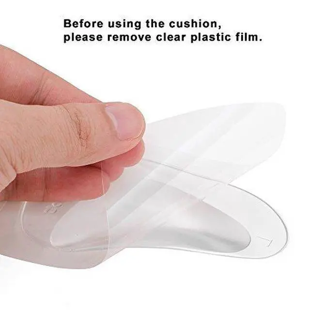Alt view image 5 of 7 - Arch Support Shoe Insoles for Flat Feet, Gel Arch Inserts for Plantar Fasciitis, Adhesive Arch Pad for Relieve Pressure and Feet Pain (Clear - 2 Pairs, 2 Count (Pack of 1))