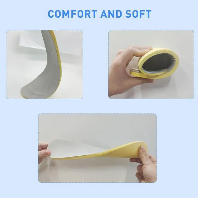 Alt view image 3 of 7 - Women Shoe Insoles for Hey Dude Replacement, Memory Foam Work Shoe Inserts for Women, Providing Excellent Shock Absorption and Cushioning, Reducing Sweating and Odors (W10)