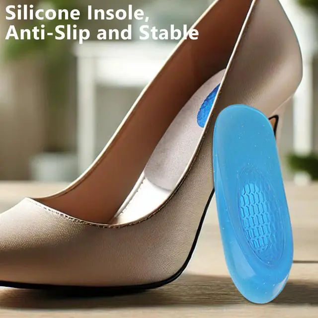 Alt view image 2 of 7 - Heel Cushions with Massaging Gel Technology - All-Day Shock Absorption and Cushioning for Heel Discomfort Relief