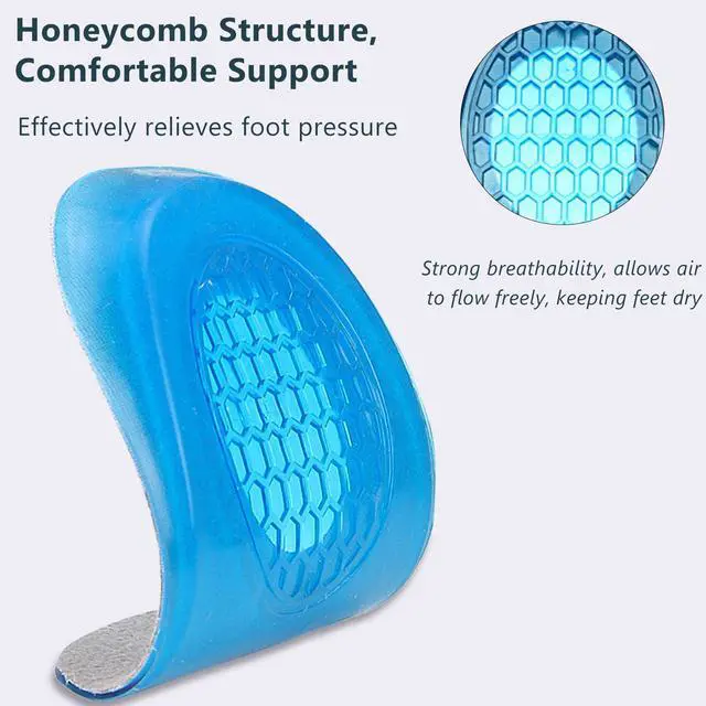 Alt view image 4 of 7 - Heel Cushions with Massaging Gel Technology - All-Day Shock Absorption and Cushioning for Heel Discomfort Relief