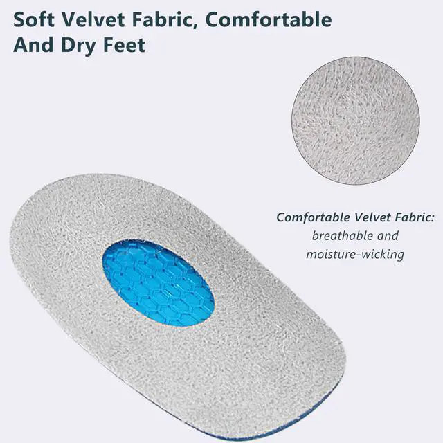 Alt view image 3 of 7 - Heel Cushions with Massaging Gel Technology - All-Day Shock Absorption and Cushioning for Heel Discomfort Relief