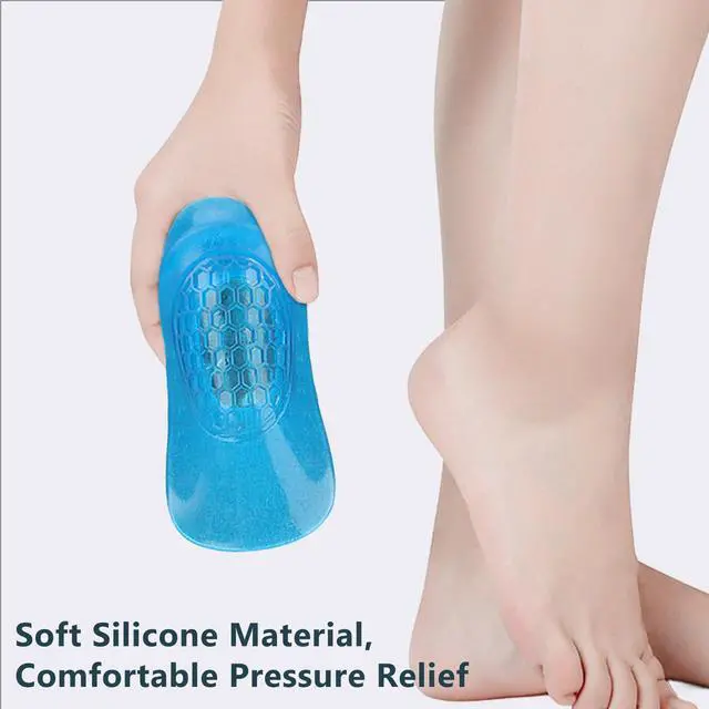 Alt view image 6 of 7 - Heel Cushions with Massaging Gel Technology - All-Day Shock Absorption and Cushioning for Heel Discomfort Relief