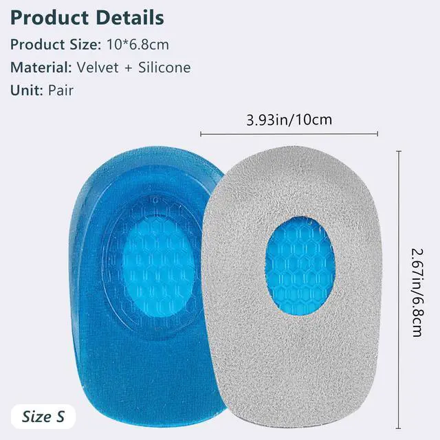 Alt view image 7 of 7 - Heel Cushions with Massaging Gel Technology - All-Day Shock Absorption and Cushioning for Heel Discomfort Relief