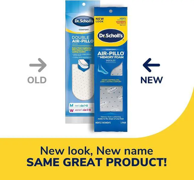 Alt view image 4 of 7 - Air-Pillo Memory Foam Insoles (M 7-13/W 5-10) (Pack of 2)