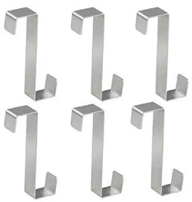 Main image of Over Door Hooks Rack Heavy Duty S/Z Hook, Pack of 6