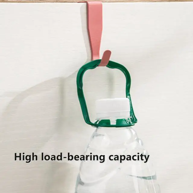 Alt view image 5 of 7 - 4 Pcs Electroplate Metal Over Cabinet Door Hooks - Sturdy Single Hanger for Towels Clothes Bags Bathroom Cubicle, Random Color