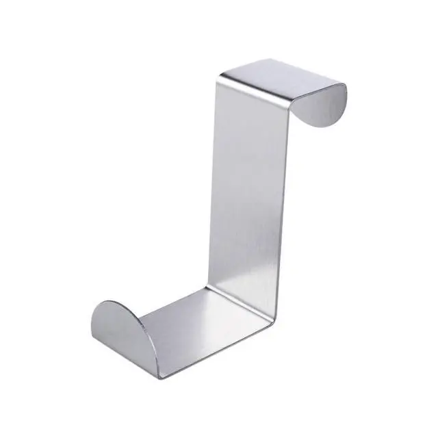 Alt view image 2 of 7 - 2Pcs Stainless Steel Over The Door Hooks,Z Shape Back Door Hook Rack Hanger Organizer for Hanging Clothes,Towels,Coats(Black)