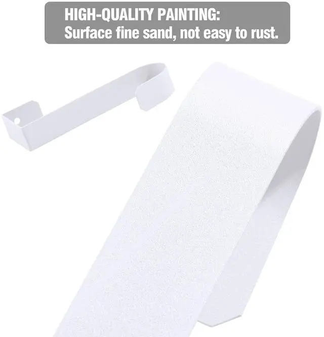 Alt view image 4 of 7 - 4 Pack Over The Door Hooks, Sturdy Metal Single Over Door Hooks, White Door Hanger Hook Door Hooks for Hanging, Towels, Clothes, Bathroom, Hold Up to 7Lbs