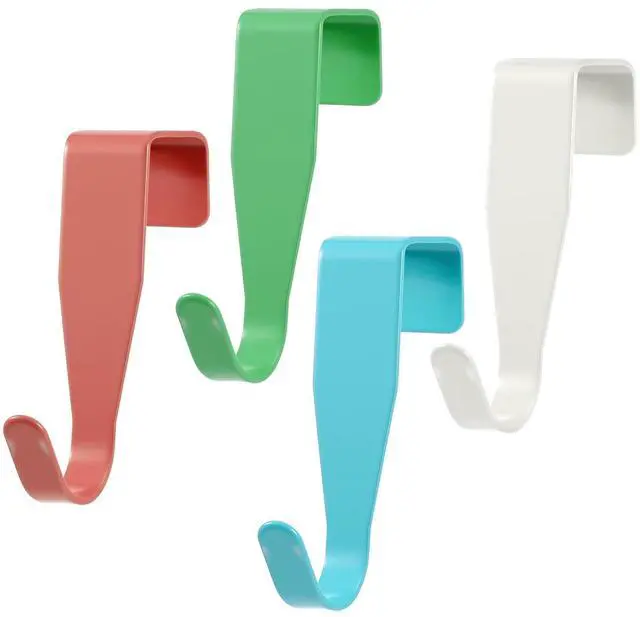 Main image of Over The Door Cabenit Drawer Hooks Carbon Steel Hanger Hook No Drill Cabinet Drawer Organizer Heavy Duty Easy to Install Hook for Hanging Stocking Clothes Towels Kitchen Cabinet Bathroom Door