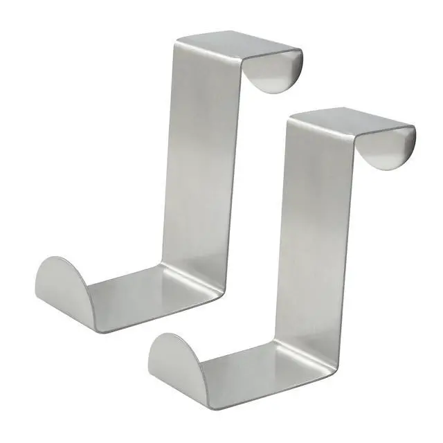 Alt view image 5 of 5 - 5 Pcs Over The Door Hooks, Z-Shaped | Reversible, Sturdy Hanging Hooks, Dual Head Fits 3/4" and 1-3/4" Door Widths, Single Hanger Hook