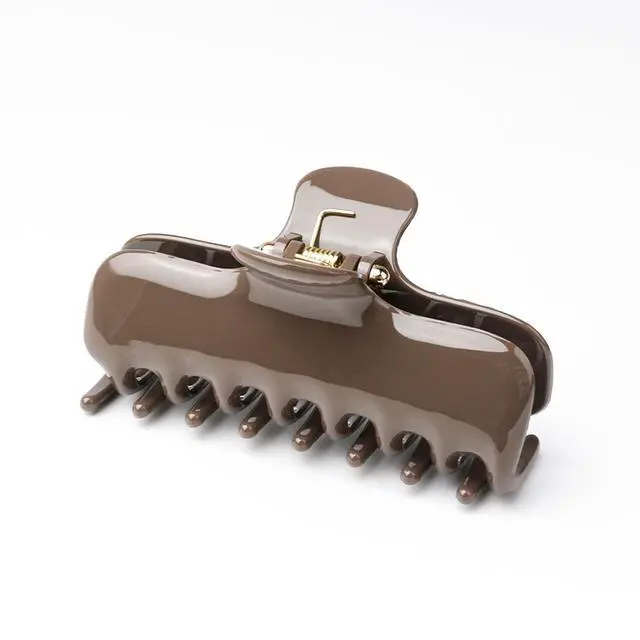 Main image of Medium Square Hair Claw Clips for Women Upgraded Springs Korean Version Premium Hair Clips Non-Slip Strong Hold for Thin Thick Curly Long Hair Stylish Shark Clip Ideal Gifts 1 Pcs Set (Brown)