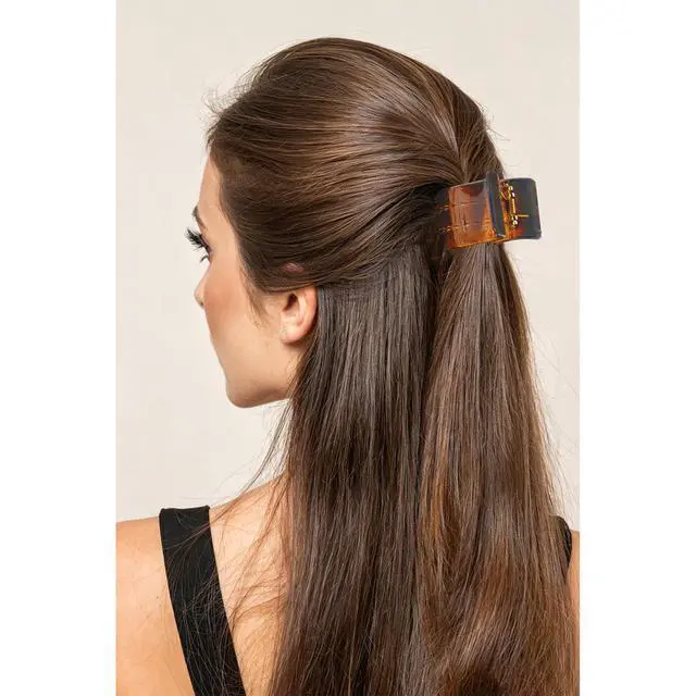 Alt view image 7 of 7 - 6 Pcs Hair Claw Clips, 2 Inch Small Claw Clips for Thin or Medium Hair | Strong Hold Medium Claw Clips with Double Row Teeth, Non-slip Stylish Plastic Hair Clips for Women Girls, Brown