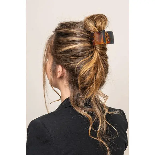 Alt view image 5 of 7 - 6 Pcs Hair Claw Clips, 2 Inch Small Claw Clips for Thin or Medium Hair | Strong Hold Medium Claw Clips with Double Row Teeth, Non-slip Stylish Plastic Hair Clips for Women Girls, Brown
