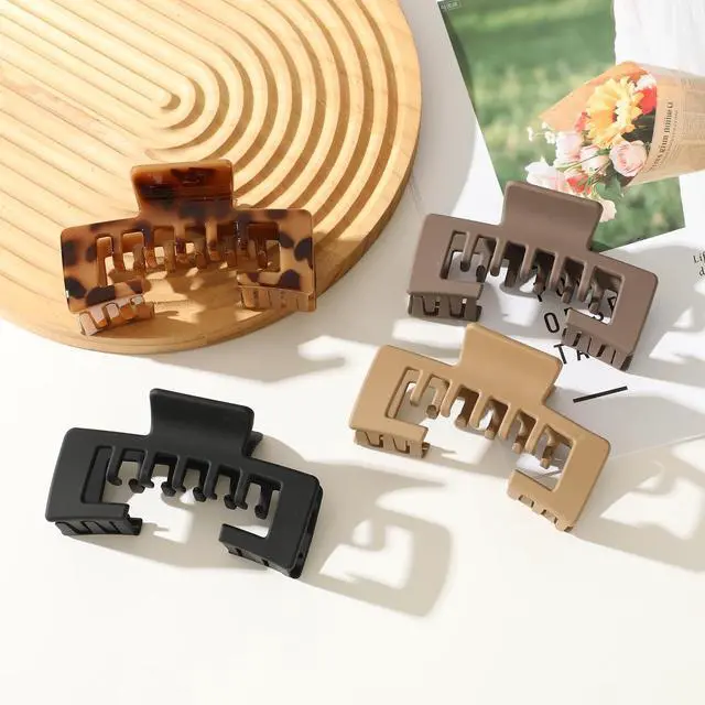 Alt view image 5 of 6 - 4Pcs Hat Claw Clips for Women with Secure Hold Non-Slip For Baseball Caps | Firm Outdoor hiking Travel Baseball cap Hair hold Gifts for mom daughter and girlfriend