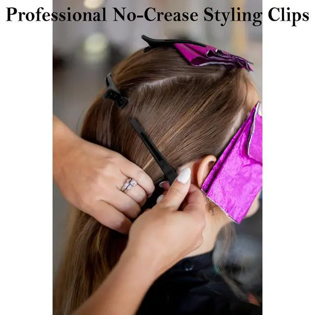 Alt view image 6 of 7 - 12 Pack Hair Clips for Styling Sectioning Anti-Slip No-Trace Duck Billed Hair Clips Hair Styling and Sectioning Accessories for Hairdresser, Women, Men