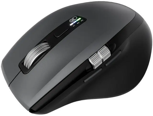 Main image of Wireless Side Scroll Mouse with Multi-Device, Ergonomic Computer Mice with Smart Flying Scroll, Quiet Click, 4-Level DPI for Computer, Laptop, iPad, Tablet, MacBook