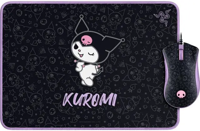 Main image of DeathAdder Essential Gaming Mouse and Goliathus Soft Gaming Mouse Mat Bundle: Kuromi Edition