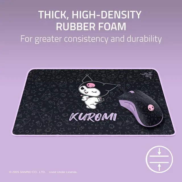 Alt view image 3 of 7 - DeathAdder Essential Gaming Mouse and Goliathus Soft Gaming Mouse Mat Bundle: Kuromi Edition