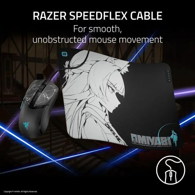 Alt view image 6 of 7 - Cobra Wired Gaming Mouse: 58g Lightweight - Gen-3 Switches - Chroma RGB Lighting Underglow - 8500 DPI Optical Sensor - 100% PTFE Mouse Feet - Speedflex Cable - Zenless Zone Zero Edition