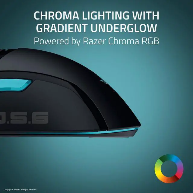 Alt view image 4 of 7 - Cobra Wired Gaming Mouse: 58g Lightweight - Gen-3 Switches - Chroma RGB Lighting Underglow - 8500 DPI Optical Sensor - 100% PTFE Mouse Feet - Speedflex Cable - Zenless Zone Zero Edition