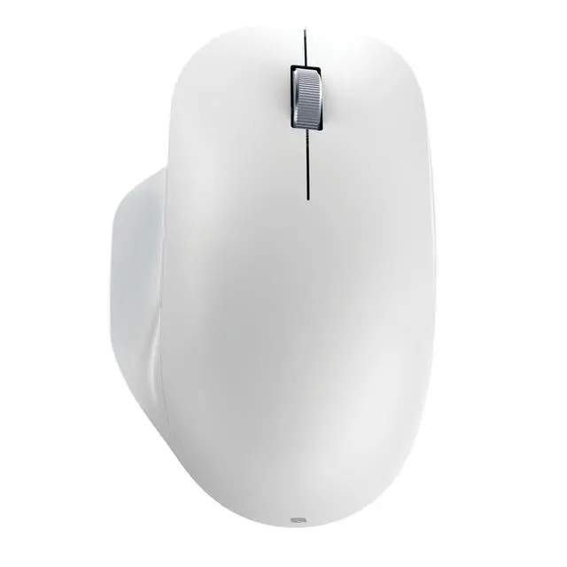 Alt view image 5 of 7 - Bluetooth Ergonomic Mouse Designed by Microsoft Two Thumb Buttons, Easy to Grip Thumb Rest, Precision Tracking, Connects 3 Devices, 15 Month Battery Life, PCs/Laptops (Glacier)