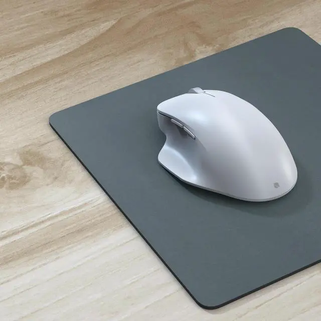 Alt view image 3 of 7 - Bluetooth Ergonomic Mouse Designed by Microsoft Two Thumb Buttons, Easy to Grip Thumb Rest, Precision Tracking, Connects 3 Devices, 15 Month Battery Life, PCs/Laptops (Glacier)