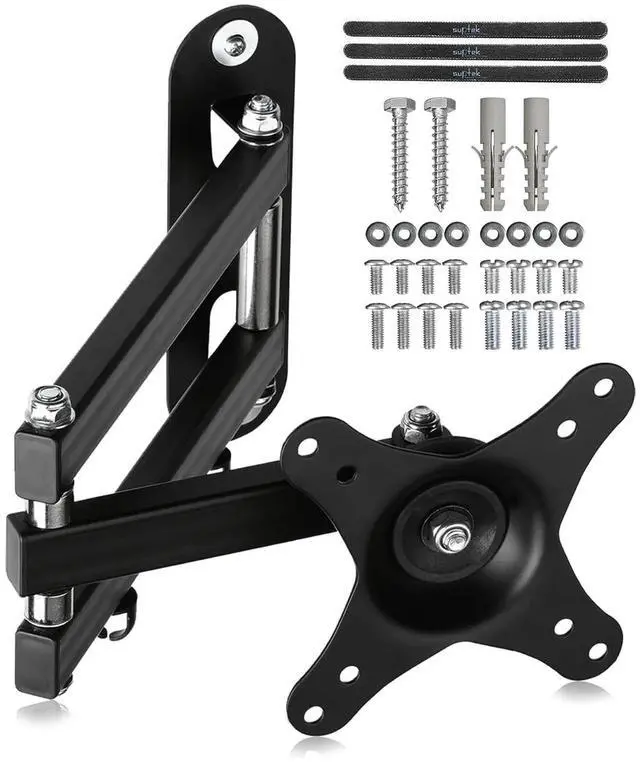 Main image of TV Wall Bracket Mount Swivel and Tilt for Most 15"-32" LED, LCD, OLED Flat Screen TVs and Monitors with VESA 75x75-100x100mm up to 13kg Full Motion Monitor Wall Bracket MA2720