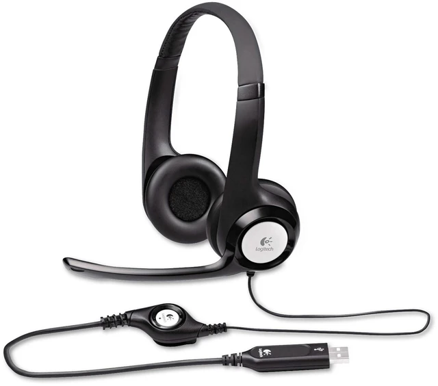 Main image of New logitech h390 USB Headset with noisecanceling Microphone Bulk Packaging, 5.8 Ounce