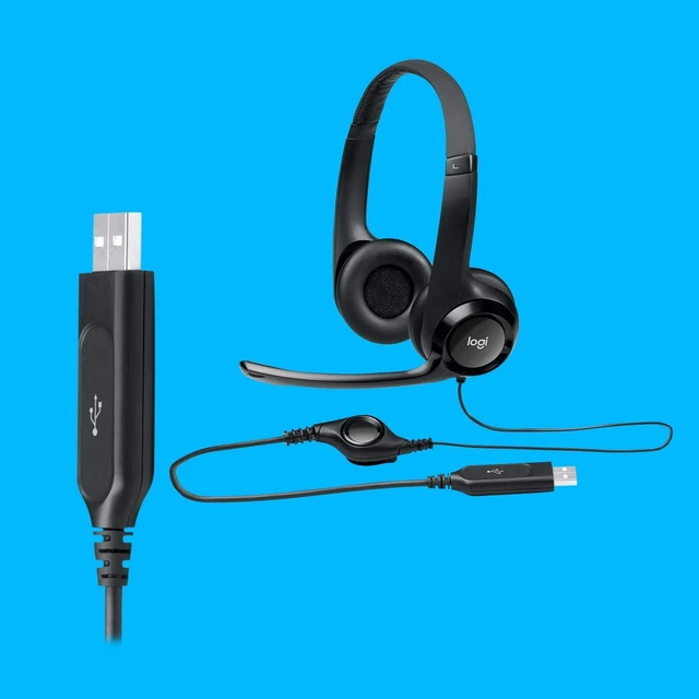 Alt view image 4 of 7 - New logitech h390 USB Headset with noisecanceling Microphone Bulk Packaging, 5.8 Ounce