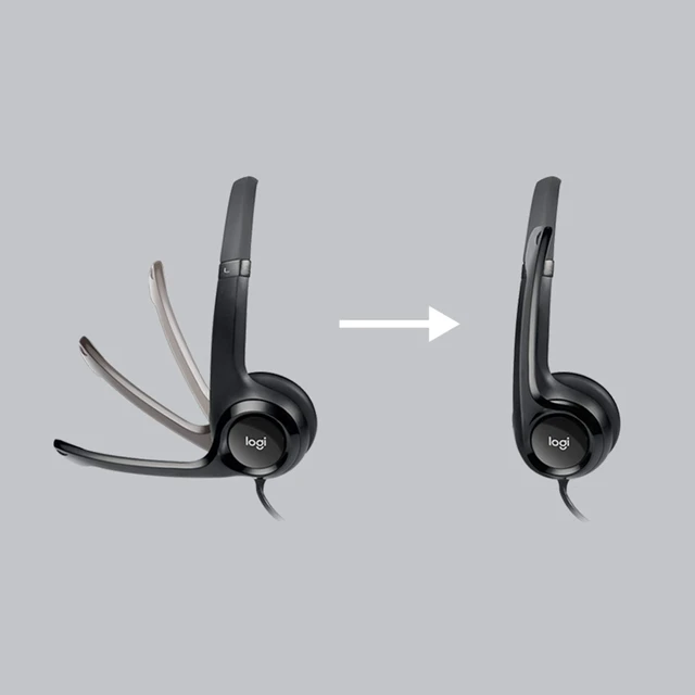 Alt view image 5 of 7 - New logitech h390 USB Headset with noisecanceling Microphone Bulk Packaging, 5.8 Ounce