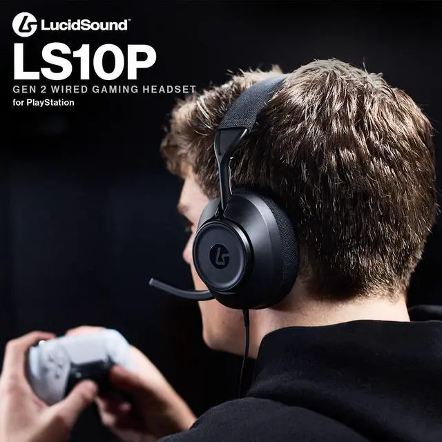 Alt view image 2 of 7 - LucidSound LS10P Gen 2 Wired Gaming Headset for PlayStation - Black, Quick-Access Audio Controls, Designed for Comfort, Premium Audio, flip-to-Mute Boom mic, PC Compatible