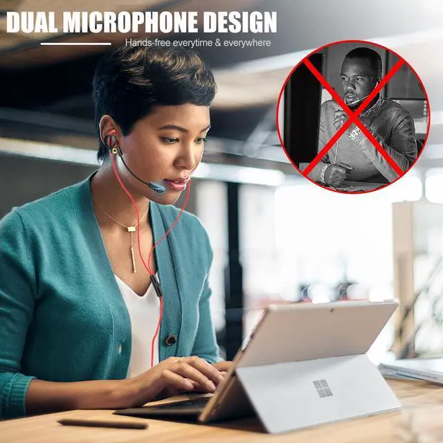 Alt view image 2 of 7 - Gaming Headset with Microphone Wired Gaming Earbuds PC for PS4 PS5 One PlayStation 5 Games Mobile Phone,Detachable Stereo Bass Earphones Noise Cancelling Gaming Headphones with Mic Black