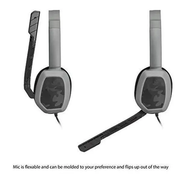 Alt view image 7 of 7 - Gaming LVL1 Wired Chat Headset With Noise Cancelling Microphone: Grey Camo - Xbox One