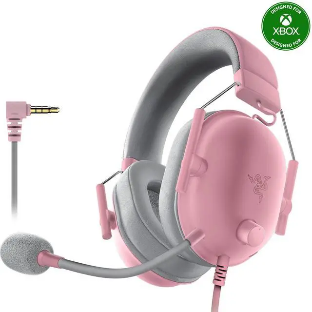 Main image of Gaming Headset: 50mm Drivers - Cardioid Mic - Lightweight - Comfortable Noise Isolating Earcups - for Xbox Series X, Series S, PS5, PC, Switch via 3.5mm Jack - Quartz Pink