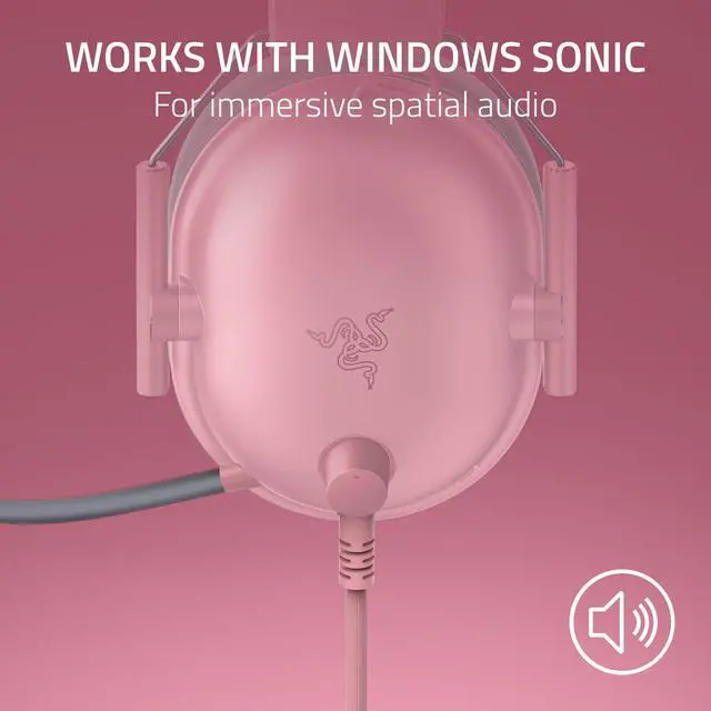 Alt view image 6 of 7 - Gaming Headset: 50mm Drivers - Cardioid Mic - Lightweight - Comfortable Noise Isolating Earcups - for Xbox Series X, Series S, PS5, PC, Switch via 3.5mm Jack - Quartz Pink