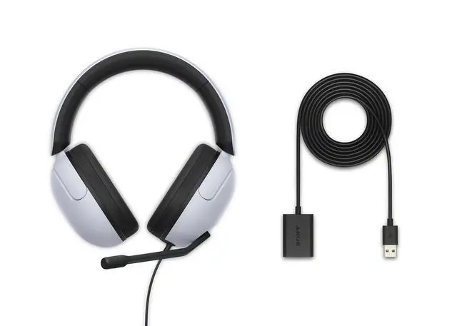 Alt view image 7 of 7 - Wired Gaming Headphones With Mic, PS5 Headphones, Over-Ear, Personalized 360 Spatial Sound, Discord Certified MDR-G300 (White)