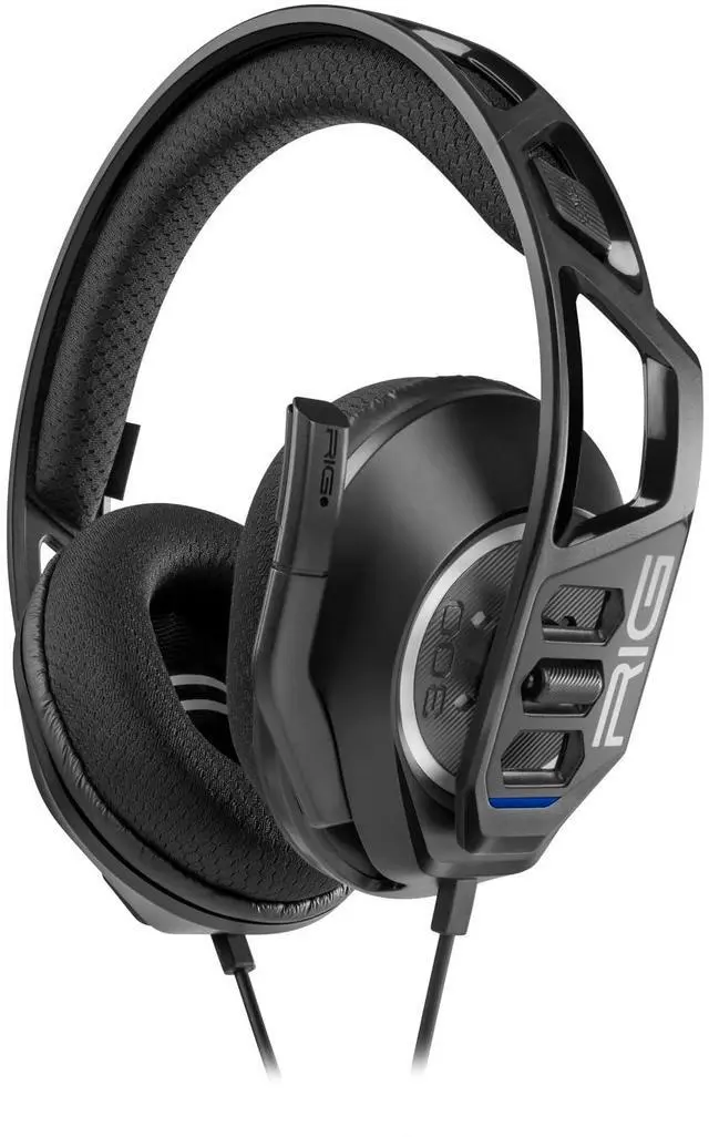 Main image of HS PlayStation Gaming Headset - PS5, PS4, Xbox Series X, Xbox Series S, Xbox One, Nintendo Switch, Mobile & Laptop with 3.5mm - Flip-to-Stow Mic, 40mm Speakers - Black
