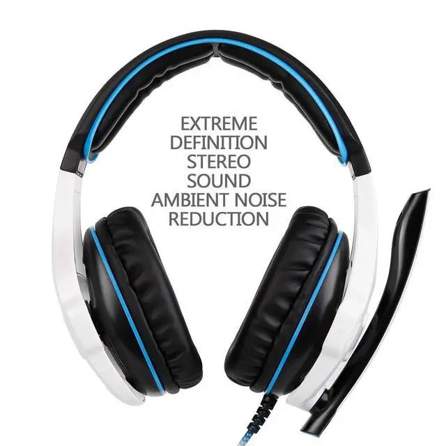Alt view image 2 of 7 - Gaming Headset for Xbox Series, Xbox One,PS4, PlayStation, PS5 Over Ear Headphone with Mic Noise Cancelling(White)