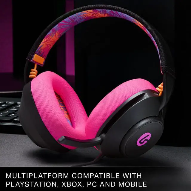 Alt view image 7 of 7 - Wired Gaming Headset - Midnight Surf, Works with PlayStation, Xbox, PC, Mobile, and Other Compatible Devices, Designed for Comfort, Premium Audio, Quick-Access Audio Controls