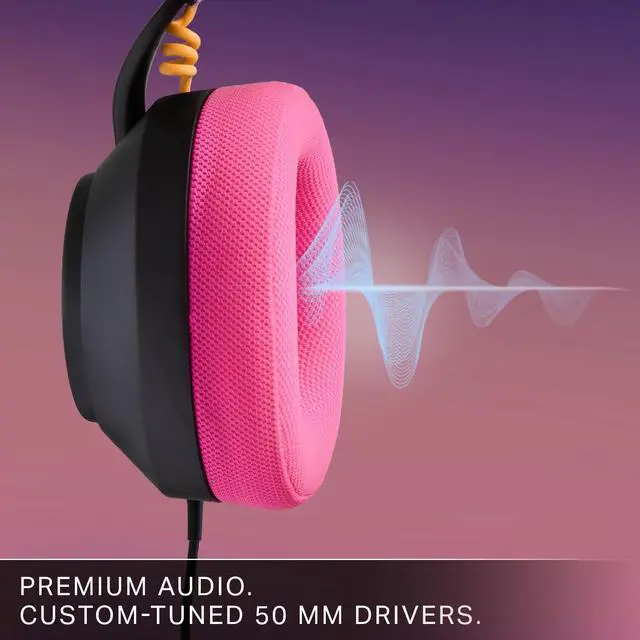 Alt view image 5 of 7 - Wired Gaming Headset - Midnight Surf, Works with PlayStation, Xbox, PC, Mobile, and Other Compatible Devices, Designed for Comfort, Premium Audio, Quick-Access Audio Controls