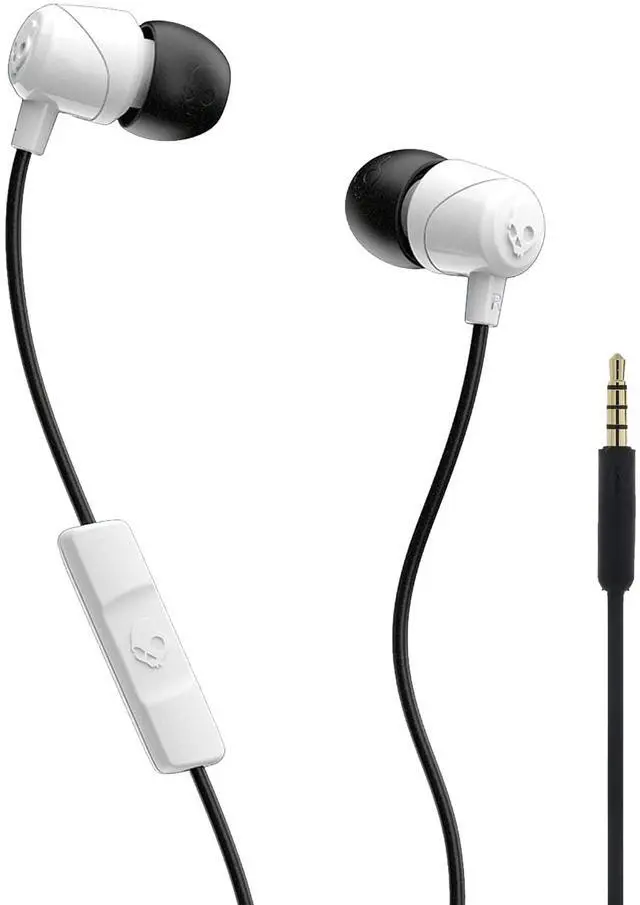 Main image of Jib Wired Earbuds with 3.5mm AUX Plug, Noise Isolating Fit, in-Line Microphone Call and Track Control, Convenient for Travel - White