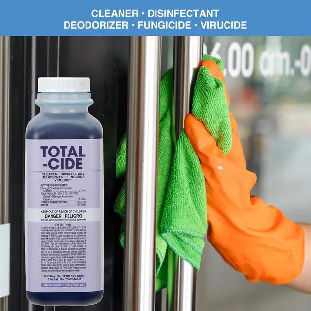 Alt view image 5 of 7 - Disinfectant Solution, 2X Concentrated Formula, Hospital Grade Sanitizer & All Purpose Cleaner, 16 Fl Oz