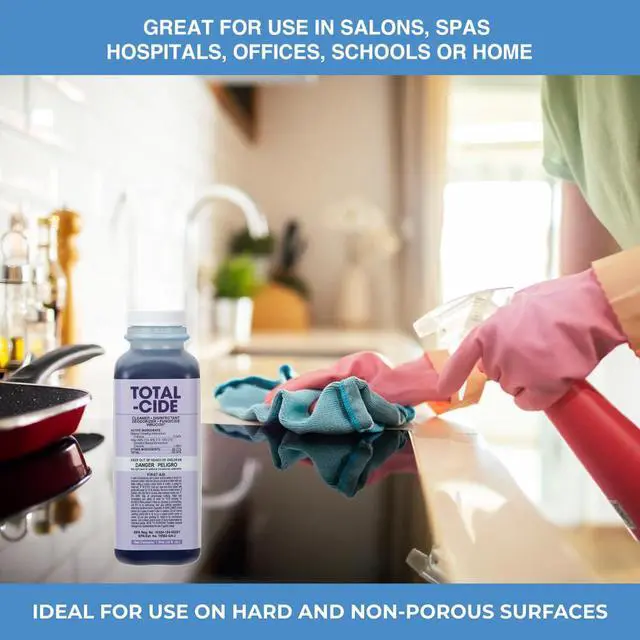 Alt view image 7 of 7 - Disinfectant Solution, 2X Concentrated Formula, Hospital Grade Sanitizer & All Purpose Cleaner, 16 Fl Oz
