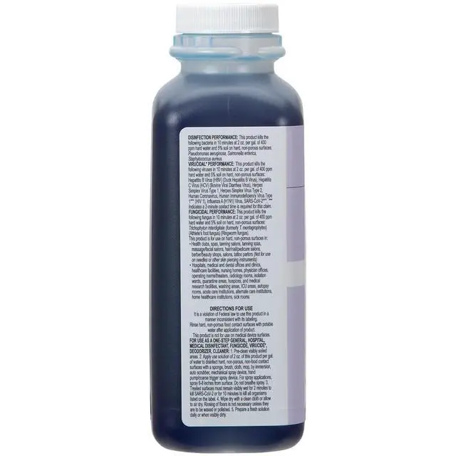 Alt view image 2 of 7 - Disinfectant Solution, 2X Concentrated Formula, Hospital Grade Sanitizer & All Purpose Cleaner, 16 Fl Oz