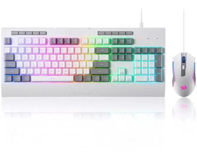 Main image of Gaming Keyboard & Mouse Combo, 104 Keys K525 Wired RGB Membrane Keyboard and 10000 DPI Wired M616 Gaming Mouse Bundle