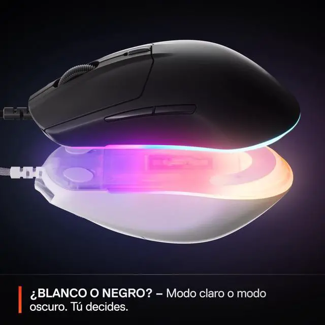 Alt view image 5 of 6 - Gaming Mouse 8500 DPI TrueMove Core Optical Sensor 60 Million Click Durability Low Latency 77g Lightweight 100% PTFE Feet RGB Black