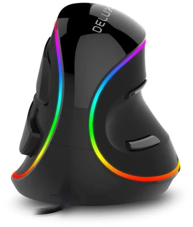 Main image of Wired Ergonomic Vertical Mouse, for Large Hands (M618PLUS RGB)