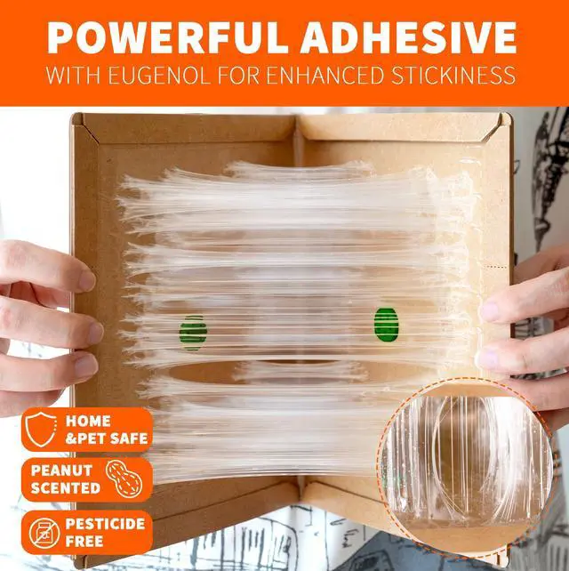 Alt view image 2 of 7 - Glue Mouse Traps Indoor for Home 6 Pack, Large Sticky Mouse Traps for Inside House, Pre-Baited Adhesive Non-Toxic Glue Traps for Mice Rats, Snakes, Lizard, Insect(13.5" x 8.5")