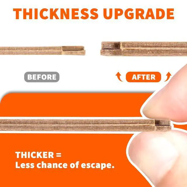 Alt view image 3 of 7 - Glue Mouse Traps Indoor for Home 6 Pack, Large Sticky Mouse Traps for Inside House, Pre-Baited Adhesive Non-Toxic Glue Traps for Mice Rats, Snakes, Lizard, Insect(13.5" x 8.5")